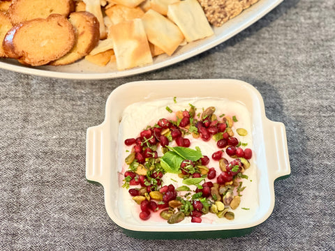 Pomegranate Labneh & Lavash