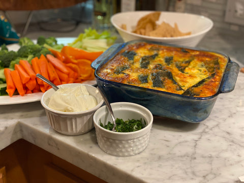 Chile Relleno Casserole with Fresh Fromage Blanc
