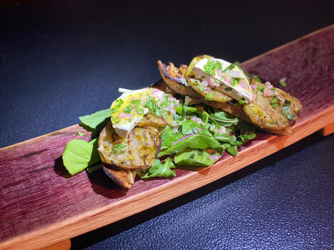 Grilled Green Tomato Big Sur Salad