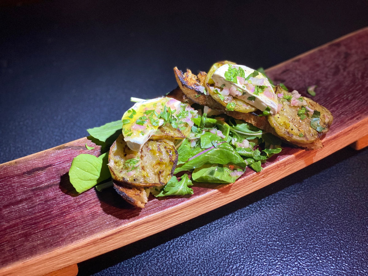 Grilled Green Tomato Big Sur Salad Stepladder Ranch & Creamery