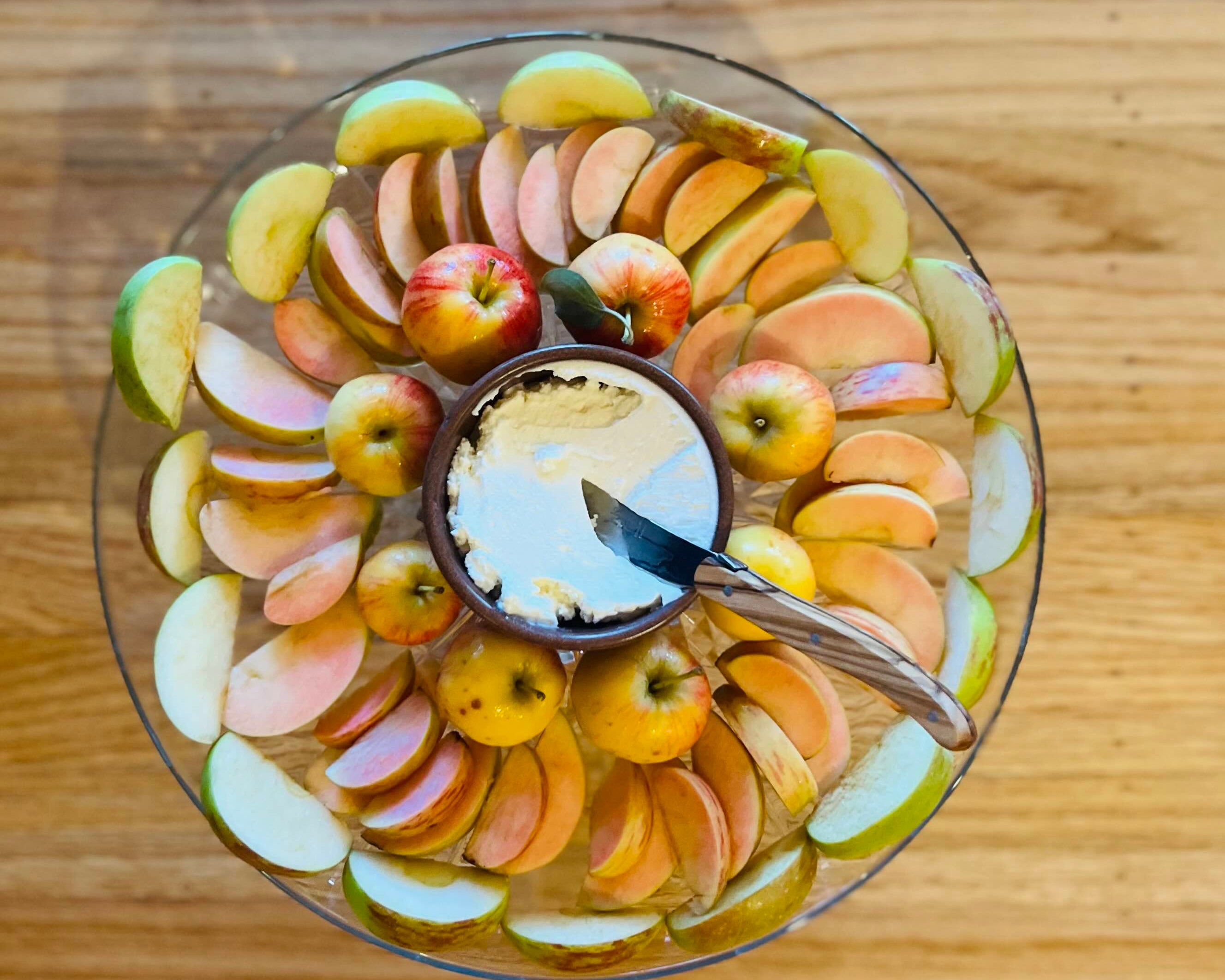 Apples and Fromage Blanc or Chèvre!