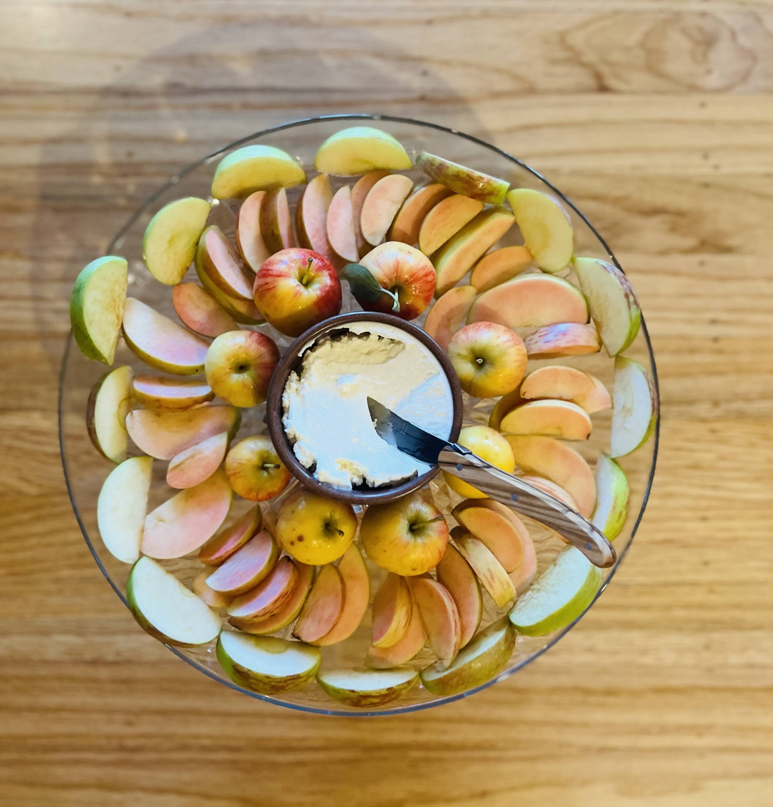 Apples and Fromage Blanc or Chèvre!