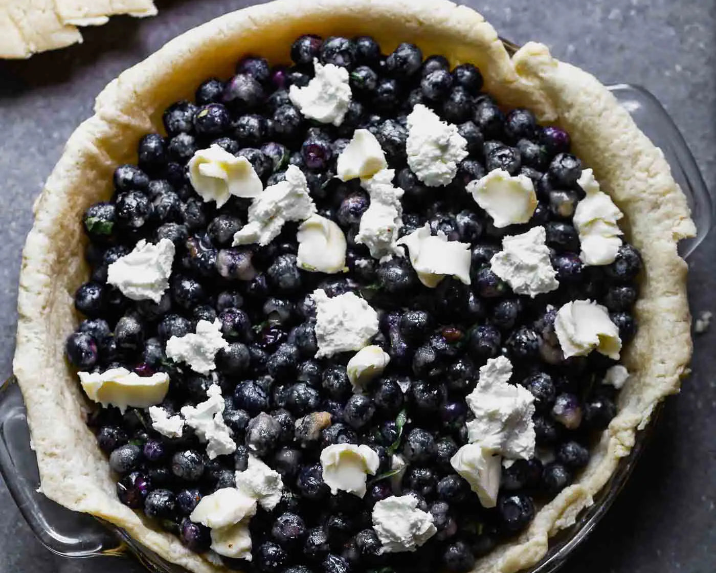 Blueberry Pie with Fresh Chèvre
