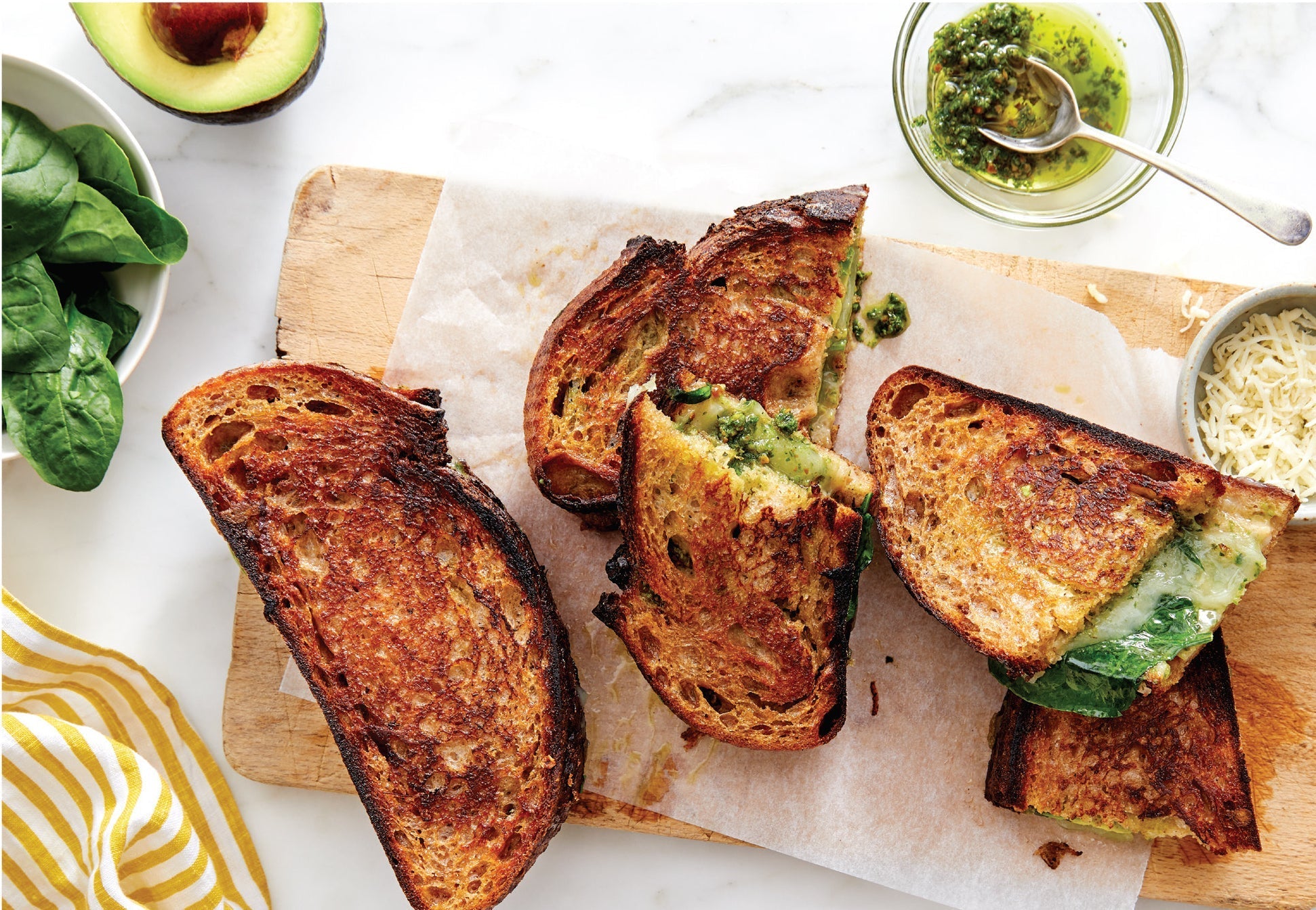 Green Goddess Grilled Cheese Sandwich