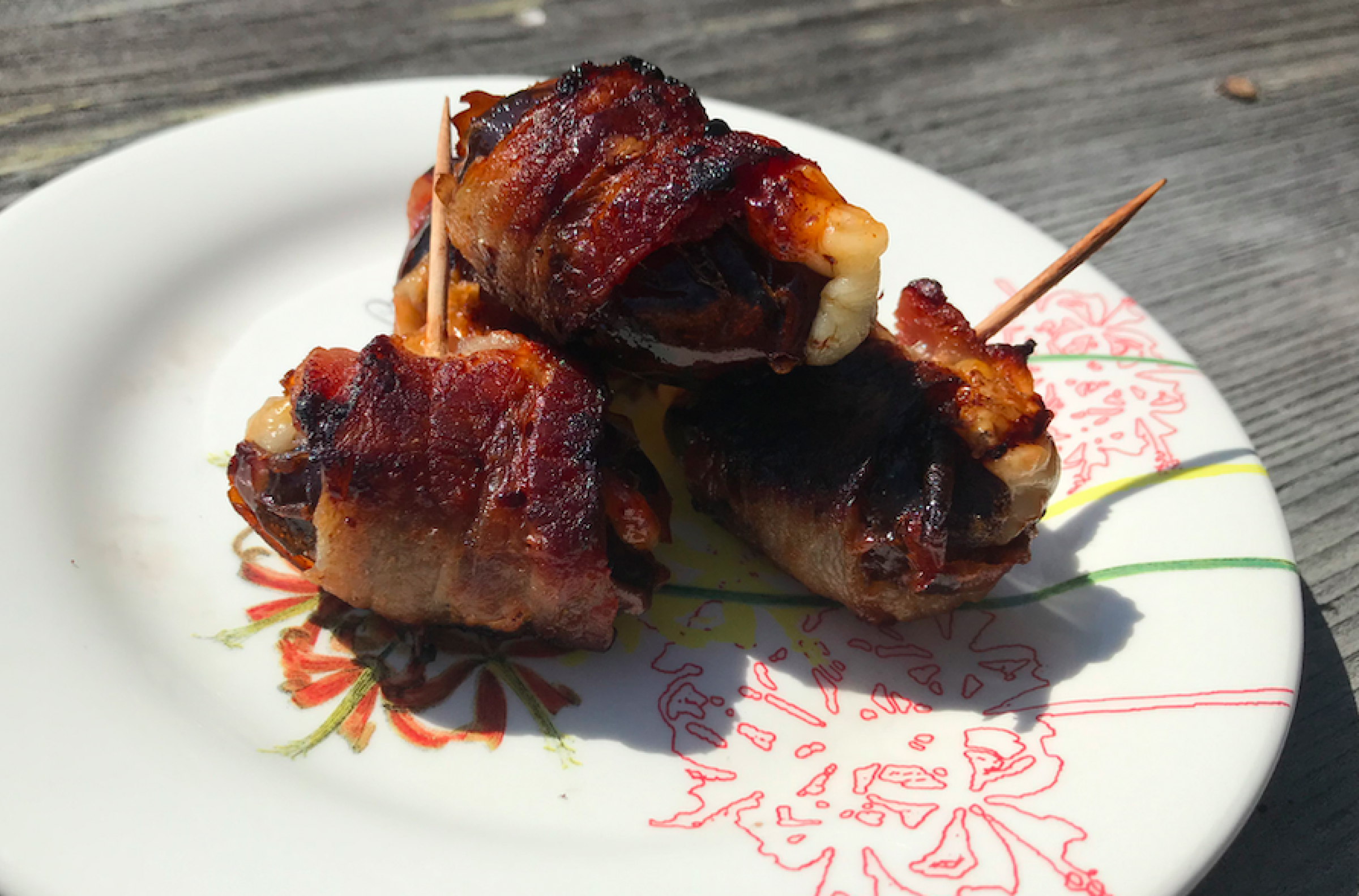 Bacon-Wrapped Cabrillo Stuffed Dates